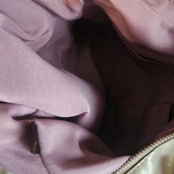 Coach Vintage Alexandra Elegant Cream Gold Shimmer Satchel Handbag - Picture 13 of 15